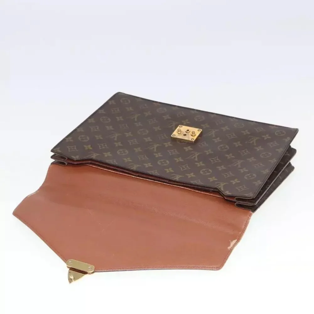 authenticity guaranteed LOUIS VUITTON Monogram Serviette Conseiller Briefcase